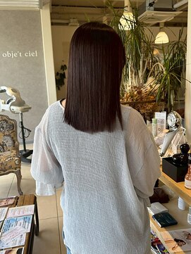 オブジェ シエル(obje't ciel) 【obje't ciel】艶髪/ミディアム/ブラウン【佐藤早希】