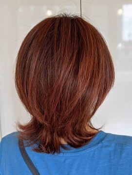 ジュリアンマーラ(Julien Mara) レッドブラウン/くびれショート/ネオウルフ/秋ヘア/イメチェン