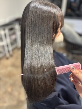 スティル ヘアアンドアイラッシュ(STILL hair&eyelash) 【水素髪質改善ストレート+オリーブグレージュ】