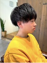 アドラーブル 駅南店(adorable) センターパートソフトツイストパーマメッシュマッシュウルフ