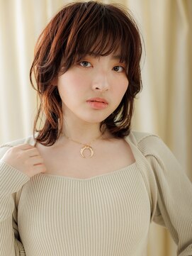 カバーヘア 上尾西口店(COVER HAIR) 小顔ウルフパーマくびれミディアムレイヤーA3上尾20代30代40代