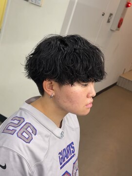 プルーブトウキョウ 渋谷(PROVE TOKYO) 爽やかビジネスツーブロック無造作ナチュラル波巻きパーマ