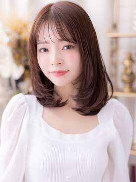 カバーヘア ブリス 大宮西口(COVER HAIR bliss) リタッチカラーシャギー小顔ミディアムレイヤーA5大宮30代40代