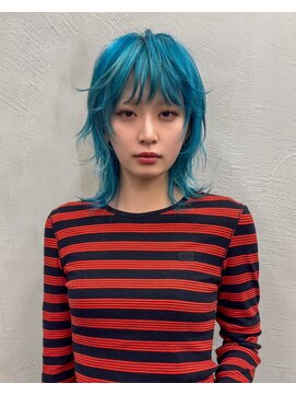 ギークス(GEEKS) 【GEEKS渋谷】シャギーカット/ミディアムレイヤー/ウルフ/派手髪