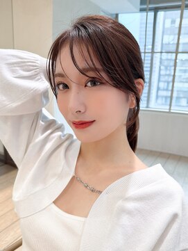 アフロート エル 大阪(AFLOAT L) 結んでも可愛い顔まわり♪似合わせカット/20代30代