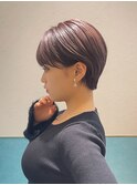 ハンサムショート/丸みショートボブ/20代30代40代50代/顔周り