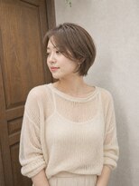 スラッシュ(SLASH)&nbsp;【SLASH】丸みを活かしたちょい甘ショートボブ