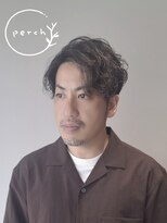 パーチ(perch)&nbsp;刈り上げ×前下がりパーマショート