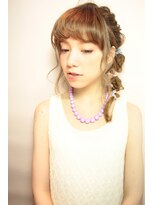 [K-two銀座]編み込みルーズアップ夏のヘアアレンジ