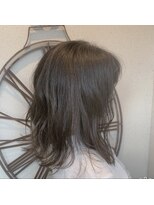 サンクチュアリー ウィズ コネクト(Sanctuary with connect)&nbsp;オリーブカラーと波ウェーブで伸ばしかけでも可愛く◎30代40代