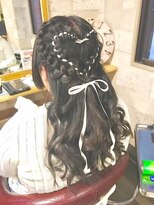 ヘアリゾート エーアイ 亀戸店(hair resort Ai) 編み込み可愛いアップスタイル【夏のヘアアレンジ】［亀戸］