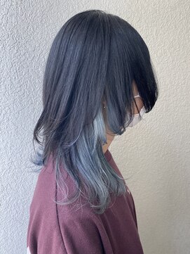 ノラ シンディ(NORA CYNDY) 水色(ターコイズブルー)×ブルーインナーカラー☆