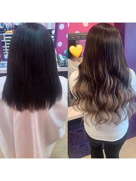 エクステ市場×ノブ 横浜関内店(NOB) ベースを生かしたグラデーションエクステ