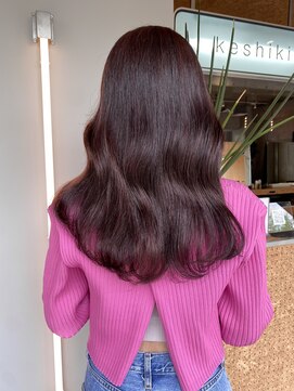 ケシキ 佐賀(keshiki) ブリーチなしWカラー