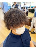 波巻きパーマ【#磐田#メンズ#メンズパーマ#酸熱トリートメント】
