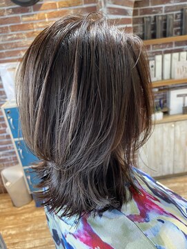 セピアージュ セプト(hair beauty clinic salon Sepiage sept) シークレットハイライト/アッシュベージュ/外ハネ/下赤塚