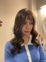 チャプター 問屋町(chapter)&nbsp;ブリーチなしカラーミルクティーベージュレイヤーカット韓国ヘア