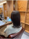 大人可愛い大人美人くすみカラーアッシュグレーベージュ