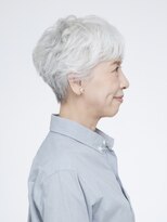 えがお美容室&nbsp;【えがお美容室】グレイヘアの方に◎分け目カバーパーマスタイル