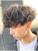 波巻きパーマ／刈り上げ／メンズパーマ／