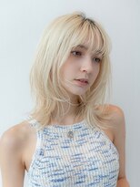 イオ 本厚木(io)&nbsp;ハッシュカット韓国レイヤーハイトーンフルバングイメチェン