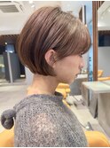 大人ショートヘアショートボブ前髪ありショート30代40代50代