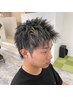 【メンズ限定】カット＋ホワイトハイライトカラー￥17800