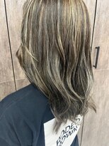 ミック ヘアアンドメイク アップ 駒込店(miq Hair&Make up) ハイライト×グレージュカラー