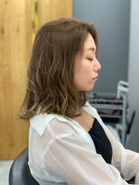 カーサ バイ ハミュウ たまプラーザ(CASA by Humium)&nbsp;透明感♪髪質改善カラー小顔艶感内巻きミディグレージュ