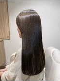 ストレートロングストレートヘア黒髪ロング前髪カットボブ