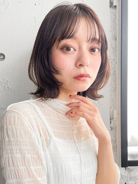 アグノス 青山(Agnos) うる艶髪レイヤーカット◎シースルーバング結べるボブセミディ
