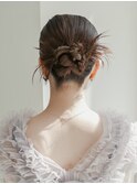 外ハネボブ美髪ワイドバングボブ ヘアアレンジミディアム