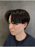 メンズセンターパートニュアンスパーマメンズパーマ