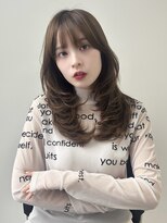 ソア 並木坂(Soa)&nbsp;韓国ヘア/前髪カット/レイヤーカット/ベージュ/ミディアム