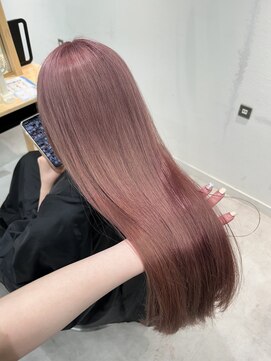 ユニークバイケンジ 町田(unique KENJE) 色落ちまで可愛いピンクベージュ