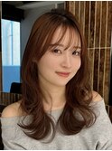 大人ガーリー 似合わせカット ミディアムレイヤーカット