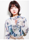 ラベンダーアッシュ・大人くびれショート・ウルフショート