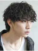 札幌メンズパーマ波巻きスパイラルパーマシャドウパーマゆるめ