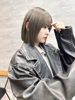 ソー(so.)&nbsp;切りっぱなしボブ/くすみグレージュ/ボブカット/ミニボブ/横浜