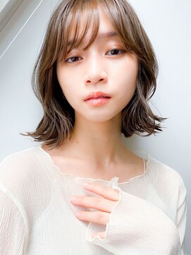 ルノヘアー(Lunohair) 艶髪◎ココアベージュ/ミディアムレイヤーカット/似合わせカット