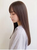 髪質改善ストレートで叶う◎自然な艶髪ロング×夏カラー