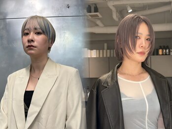 シーンヨコハマ 横浜店(SCENE yokohama)の写真/【ショート×艶ブリーチ】ショート/ボブ/顔まわりレイヤーカット/が◎髪質改善×骨格矯正でモチも◎
