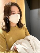 アトレ 福岡大名店(attrait)&nbsp;ブラウンミディアム×毛先までまとまる上質な艶髪