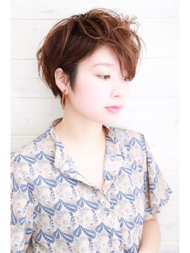オーシャン(Ocean) [OCEAN Hair&Life]大人可愛い☆毛先パーマ☆ベリーショート☆