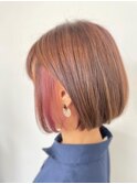 インナーカラー*ニュアンスボブ
