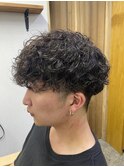 【RYUYA】ツーブロックマッシュスパイラルパーマ