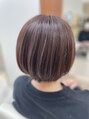 ハロースタイリスト 荒井東店(hello stylist) グレイカラーを混ぜて白髪も目立たなく、ピンクベージュで素敵に