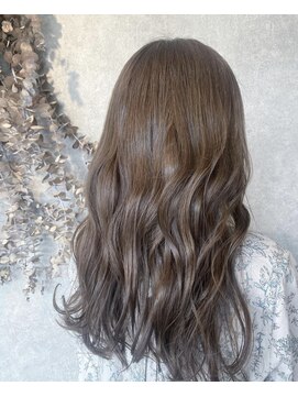 ページボーイ 高松レインボー店(PAGE BOY) ふんわり艶髪カラー/韓国巻きスタイル/オリーブグレージュ