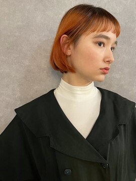 メイカ(MEIKA) 【 オレンジ × オン眉ボブ 】浅野美紀