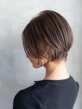 イオ 本厚木(io) ショートヘア似合わせカットグレージュカラーイメチェン小顔